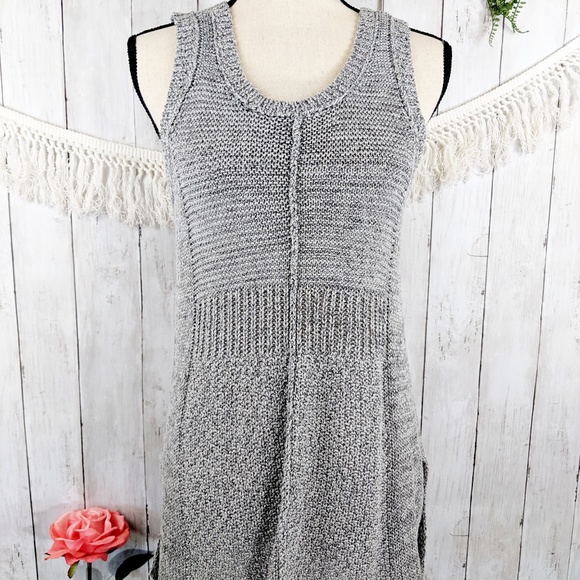 SPARROW sm heathered grey knitted sleeveless tunic - Picture 2 of 7